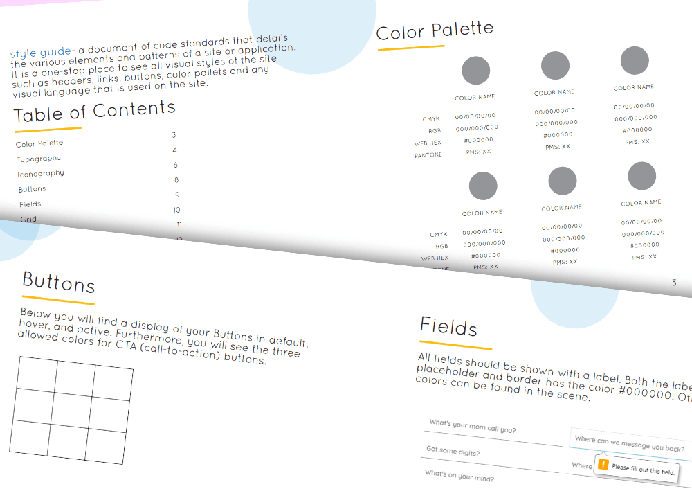 brand identity service header